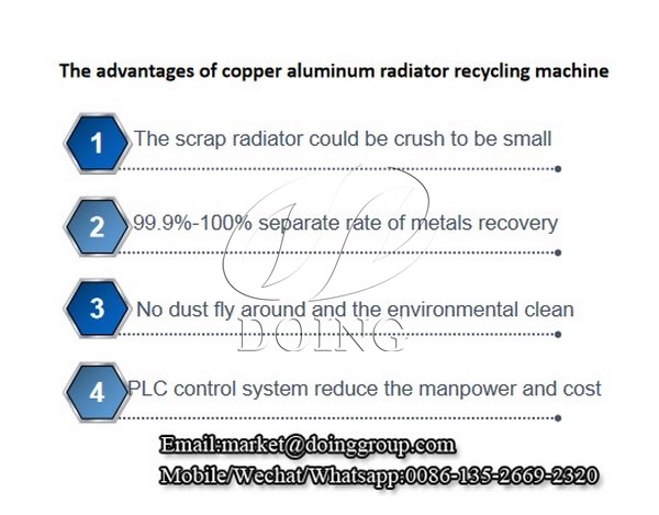 advantages of radiator recycling machine