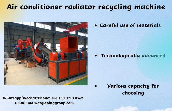 air conditioner radiator recycling machine
