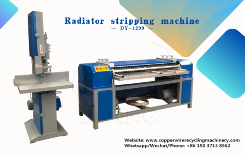 A 500-600kg/h radiator separator machine was ordered by Iraqi customer from Henan Doing Company