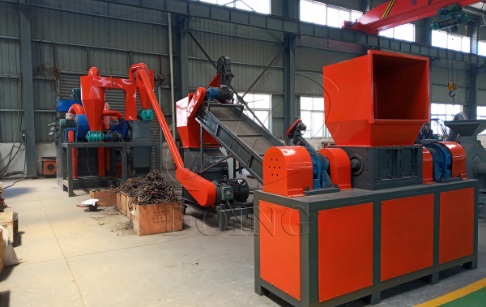 India 2-3t/h crushing type radiator recycling plant project was successfully put into production