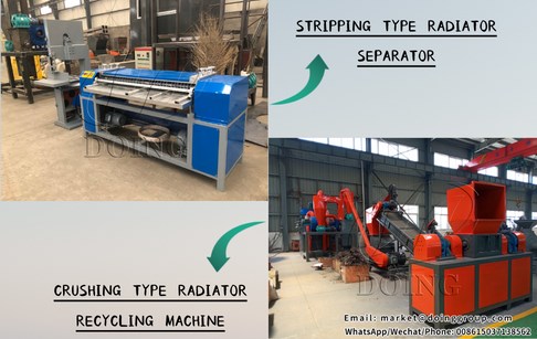 What are the characteristics of Doing radiator recycling machine?