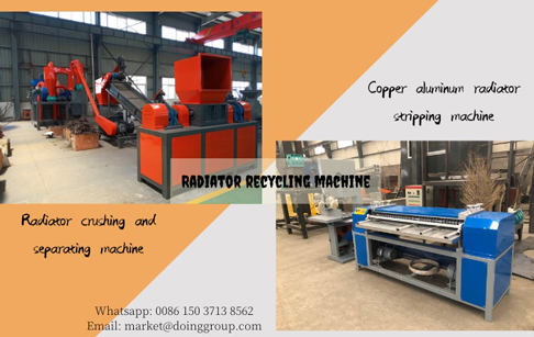 Thailand Client ordered a 500kg/h crushing type radiator recycling machine from DOING Company